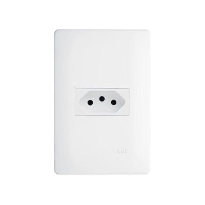 Tomada Fame Habitat 2p+t 20a Com Placa 4x2 Branco