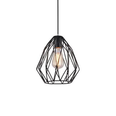 Lustre Pendente Taschibra Christa Preto E27 Bivolt