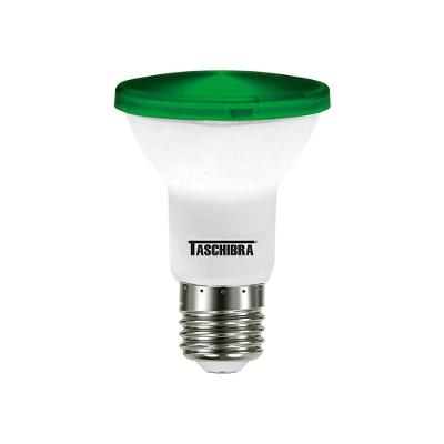 Lâmpada Led Taschibra Par 20 Ip65 6w E27 Bivolt Verde