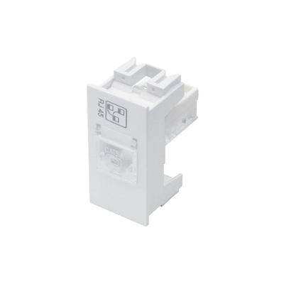 Módulo Tomada Para Rede De Informática Fame Habitat Rj45 Cat6 8 Vias Branco