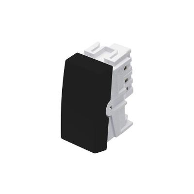 Módulo Interruptor Paralelo Fame Habitat Black 16a Preto