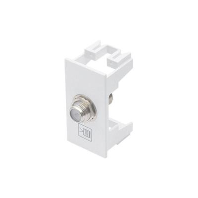 Módulo Tomada Antena De Tv Fame Habitat Para Cabo Coaxial Branco