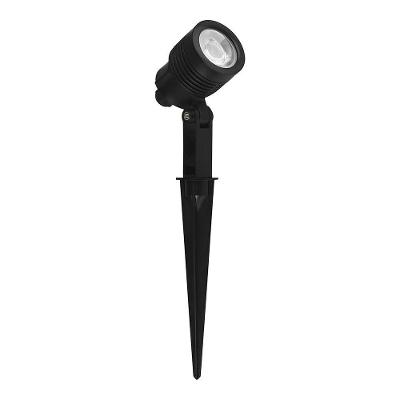 Espeto Para Jardim Germany Clear Led 6w Bivolt Preto Luz Verde