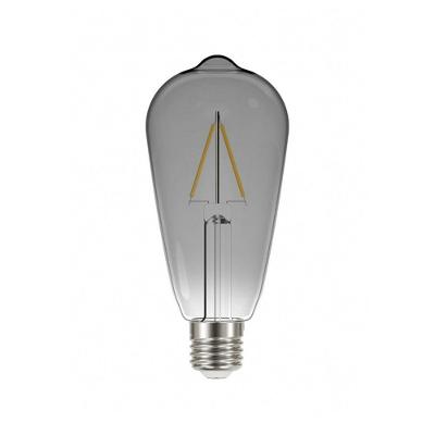 Lâmpada Led Taschibra Filamento Vintage St64 Fumê 3w E27 Bivolt