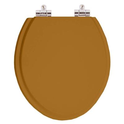 Assento Sanitário Poliester Soft Close Fiori Ocre Vaso Fiori