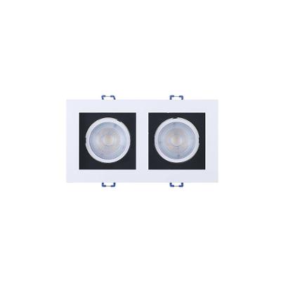 Spot De Led Recuado Taschibra Frame 2xmr16 Quadrado 10w Bivolt 6500k Luz Branca