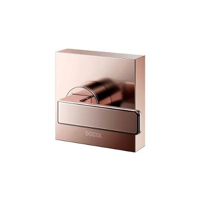 Acabamento Para Registro Docol Stillo 824130 Para Base Deca 1-2", 3-4" E 1" Cobre Polido