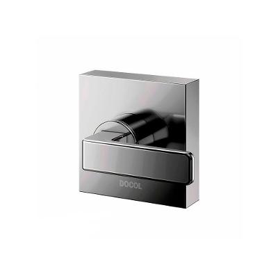 Acabamento Para Registro Docol Stillo 824148 Para Base Deca 1-2", 3-4" E 1" Grafite Polido