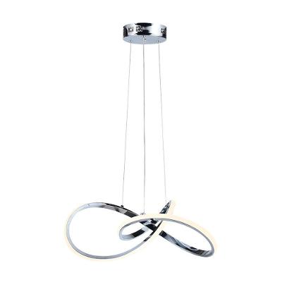 Lustre Pendente Taschibra Design Tóquio 30w Led 45cm Luz Quente 3000k Bivolt Cromado