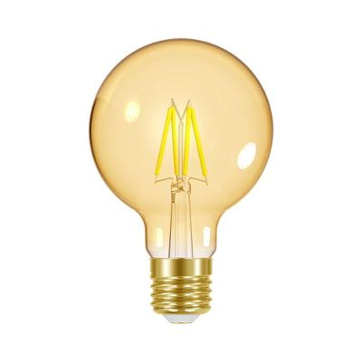 Lâmpada Led Dimerizável Taschibra Filamento Vintage Globo G80 4w E27 220v