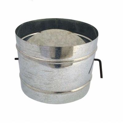 Registro Dumper Galvanizado Para Chaminé 100 Mm De Diâmetro