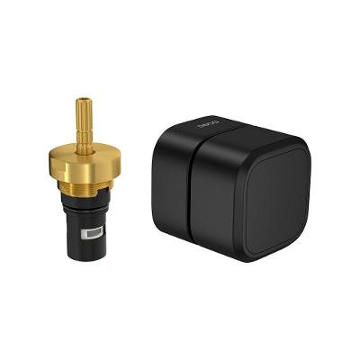 Acabamento Para Registro De Pressão Deca You 4916.bl105.pq.mt Quadrado 1-2" E 3-4" Black Matte