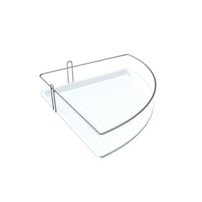  Porta Shampoo De Canto Aço Com Fundo Plástico - Stolf Branco