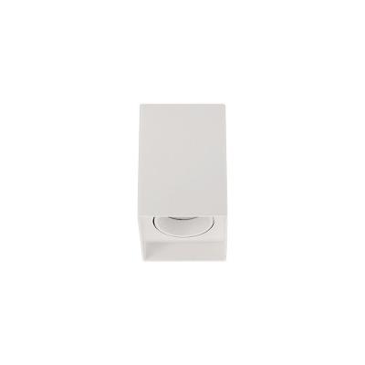 Spot De Sobrepor Recuado Blumenau Clean Para Lâmpada Mr16 Gu10 Quadrado Bivolt Branco