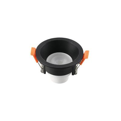 Spot De Led Recuado Blumenau Slim 6w Redondo Preto Bivolt 6500k Luz Branca
