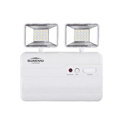 Luminária De Emergência Bloco Autônomo Led Blumenau 2 Faróis 5w Bivolt