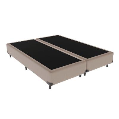 Base Box Bege Queen 158cm Madeira Kazamix