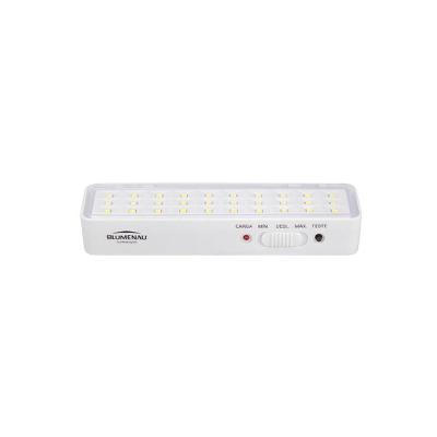 Luminária De Emergência Auxiliar Blumenau 1w Bivolt 6500k Luz Branca