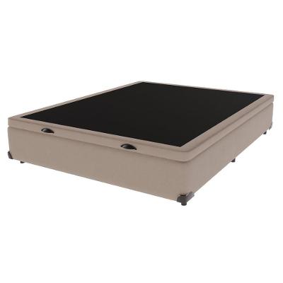 Base Box Baú Casal Bege De Madeira 138cm Kazamix Cor:bege