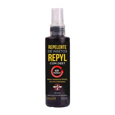 Repelente Muriel Repyl Spray 100ml Mata Mosquito Da Dengue