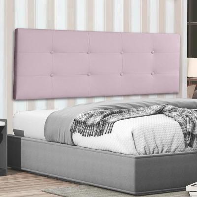 Cabeceira Painel Casal Queen 1,60m Berlim Suede Rosa Bebê Dal Poz Estofados
