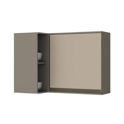 Armário Aéreo Cozinha Modulado  Canto Reto Connect c/ 1 Porta Duna/Cristal - Henn