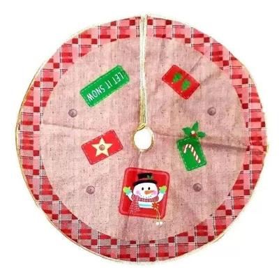 Saia Tapete Em Tecido P- árvore De Natal 90 Cm