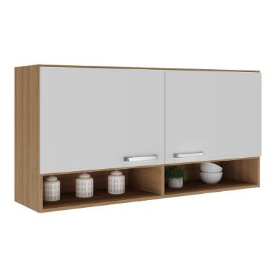 Armário Aéreo 120cm Com 2 Portas Paris Multimóveis Mp2214 Rustic-branco Rustic-branco