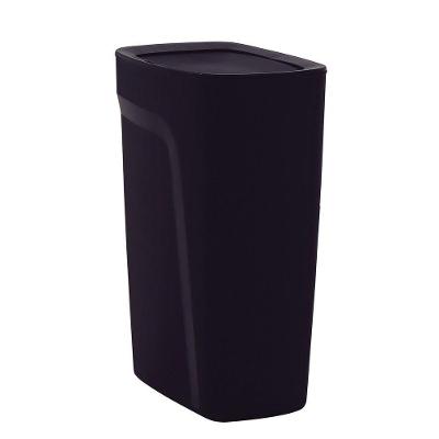Lixeira Tramontina Compact Em Polipropileno Preto Com Tampa Basculante 10,5 L Tramontina