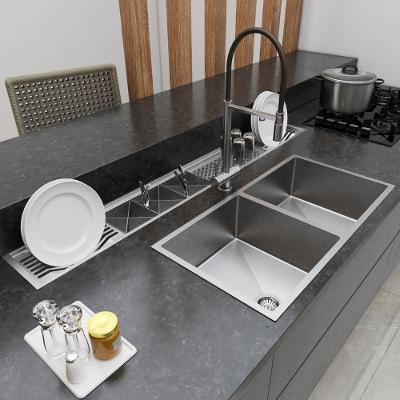 Canal Organizador Em Aço Escovado Talheres Em Inox Calha