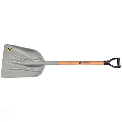 Pá Em Plástico Com Cabo De Madeira 79 Cm Com Empunhadura Plástica Reta Ergonômica
