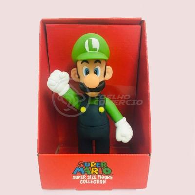 Boneco Action Figure Luigi Super Size 23Cm Super Mario