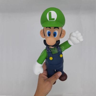 Boneco Action Figure Luigi Super Size 23Cm Super Mario
