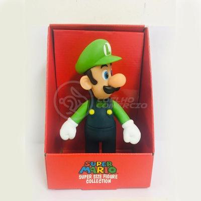 Boneco Action Figure Luigi Super Size 23Cm Super Mario