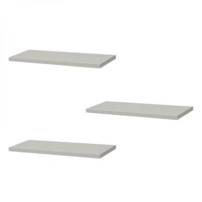 Kit 3 Prateleiras 50 X 10cm Branca Suporte Invisível