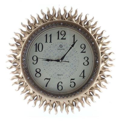 Relógio De Parede Místico Solar Oriental 45cm Dourado