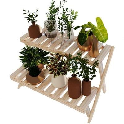 Suporte Para Jardim Vertical Com 3 Prateleiras Multiuso