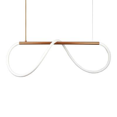 Lustre Design Moderno Rope 38w - Silicon Led 6000k - Bronze