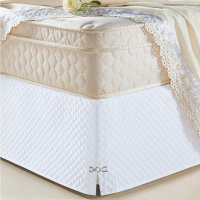 Saia Para Cama Box Casal Padrão Veneza 1 Peça Branco