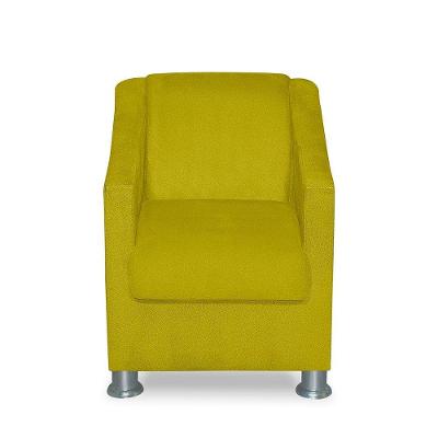 Mini Poltrona Cadeira Infantil Tilla De Criança Suede Amarelo