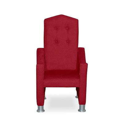 Mini Cadeira Poltrona Infantil Troninho Decorativa Suede Vermelho