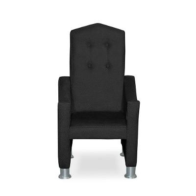 Mini Cadeira Poltrona Infantil Troninho Decorativa Suede Preto
