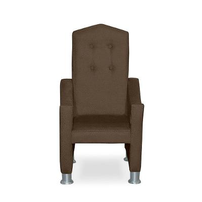 Mini Cadeira Poltrona Infantil Troninho Decorativa Suede Marrom