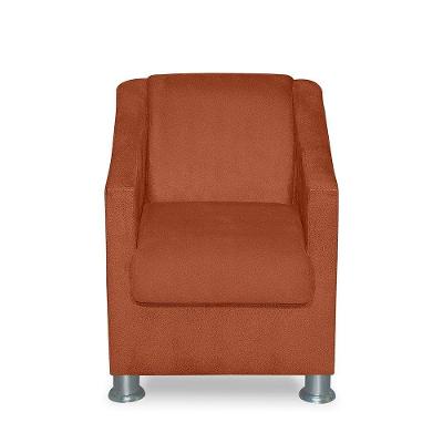 Mini Poltrona Cadeira Infantil Tilla De Criança Suede Terracota