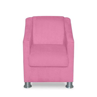 Mini Poltrona Cadeira Infantil Tilla De Criança Suede Rose
