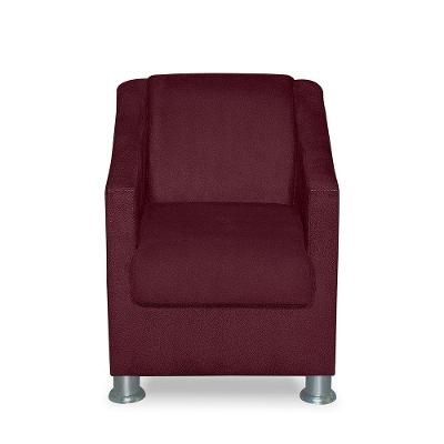 Mini Poltrona Cadeira Infantil Tilla De Criança Suede Bordô