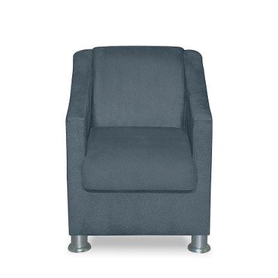 Mini Poltrona Cadeira Infantil Tilla De Criança Suede Azul Turquesa