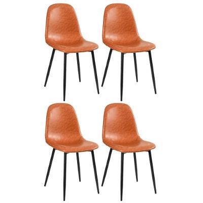 Kit - 4 X Cadeiras Estofadas Montana - Caramelo