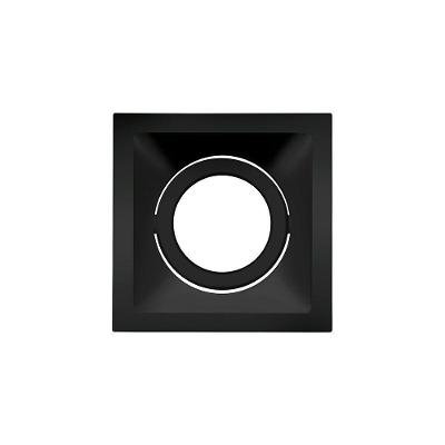 Spot De Embutir Recuado Stella Square Par 20 E27 Quadrado Bivolt Preto