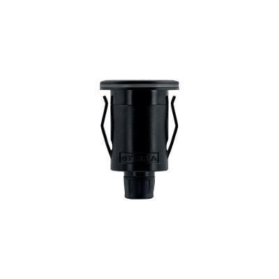 Embutido De Solo Led Stella Way Ring 1w Bivolt Preto 3000k Luz Amarela